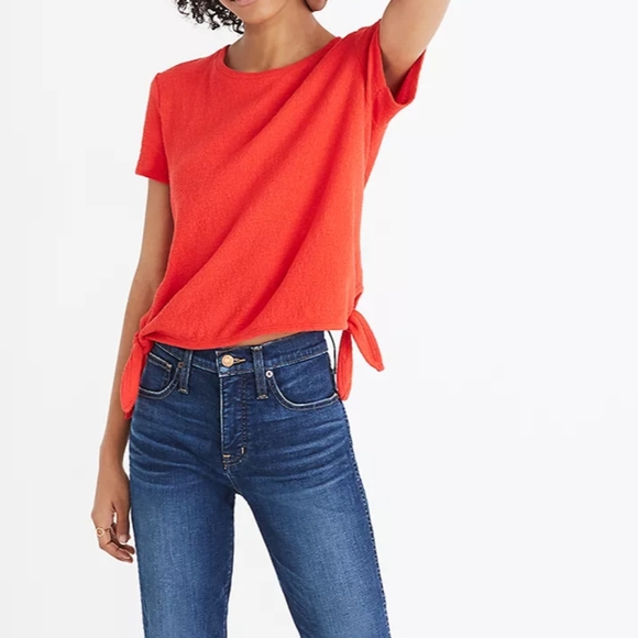 Madewell Texture and Thread Modern Side-Tie Top - Picture 1 of 7